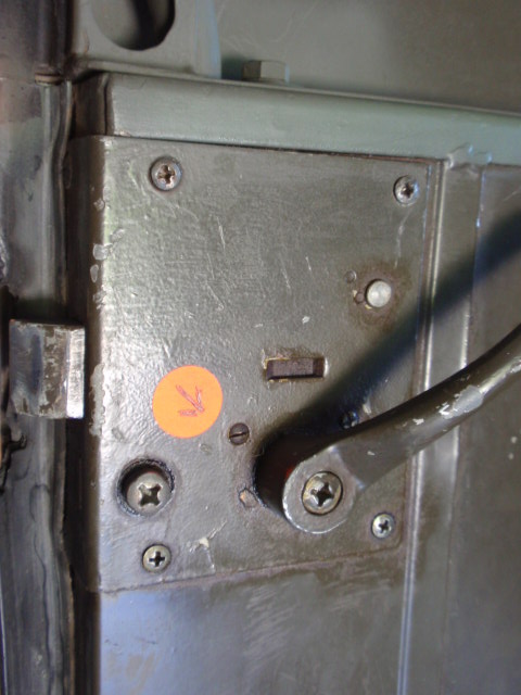 Rear door 710K screw in place