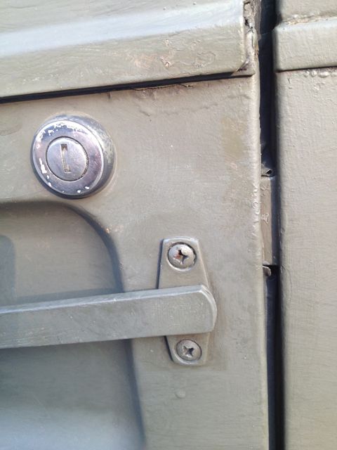 Outside front door lock