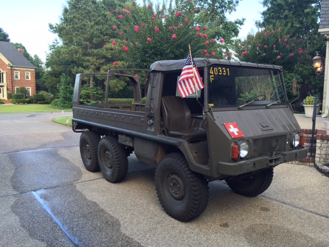 set up for a fourth of july parade....